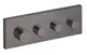 AXOR-HG-AXOR-ShowerSolutions-Thermostatmodul-360-120-Unterputz-eckig-fuer-3-Verbraucher-Brushed-Black-Chrome-10751340 gallery number 1